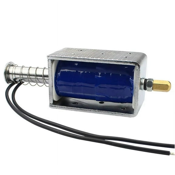 -1264B DC Powerful Push Pull Electromagnet 12v Solenoid Stroke 30mm Magnetic Coil Electric Telescopic Magnet,1 x Push-pull electromagnet,Blue