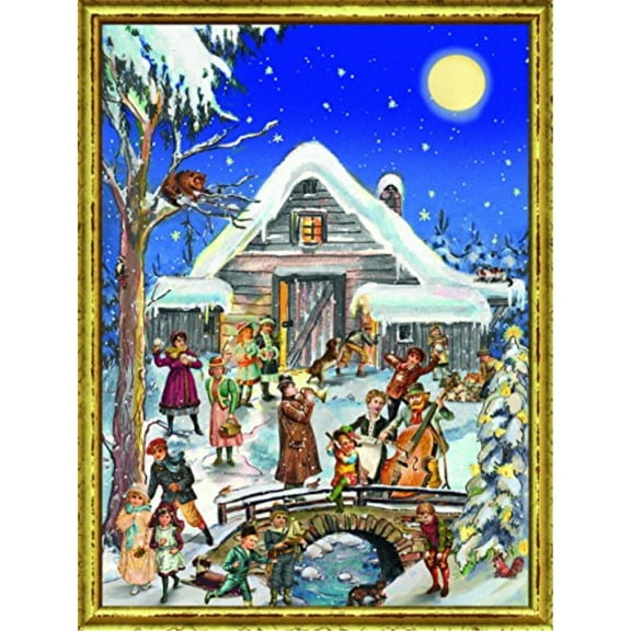 Victorian Winter Villagers German Christmas Advent Calendar Countdown Germany