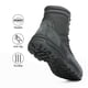thumbnail image 2 of Botas tácticas militares NORTIV 8 de cuero con cierre lateral y 20 cm, 2 of 8