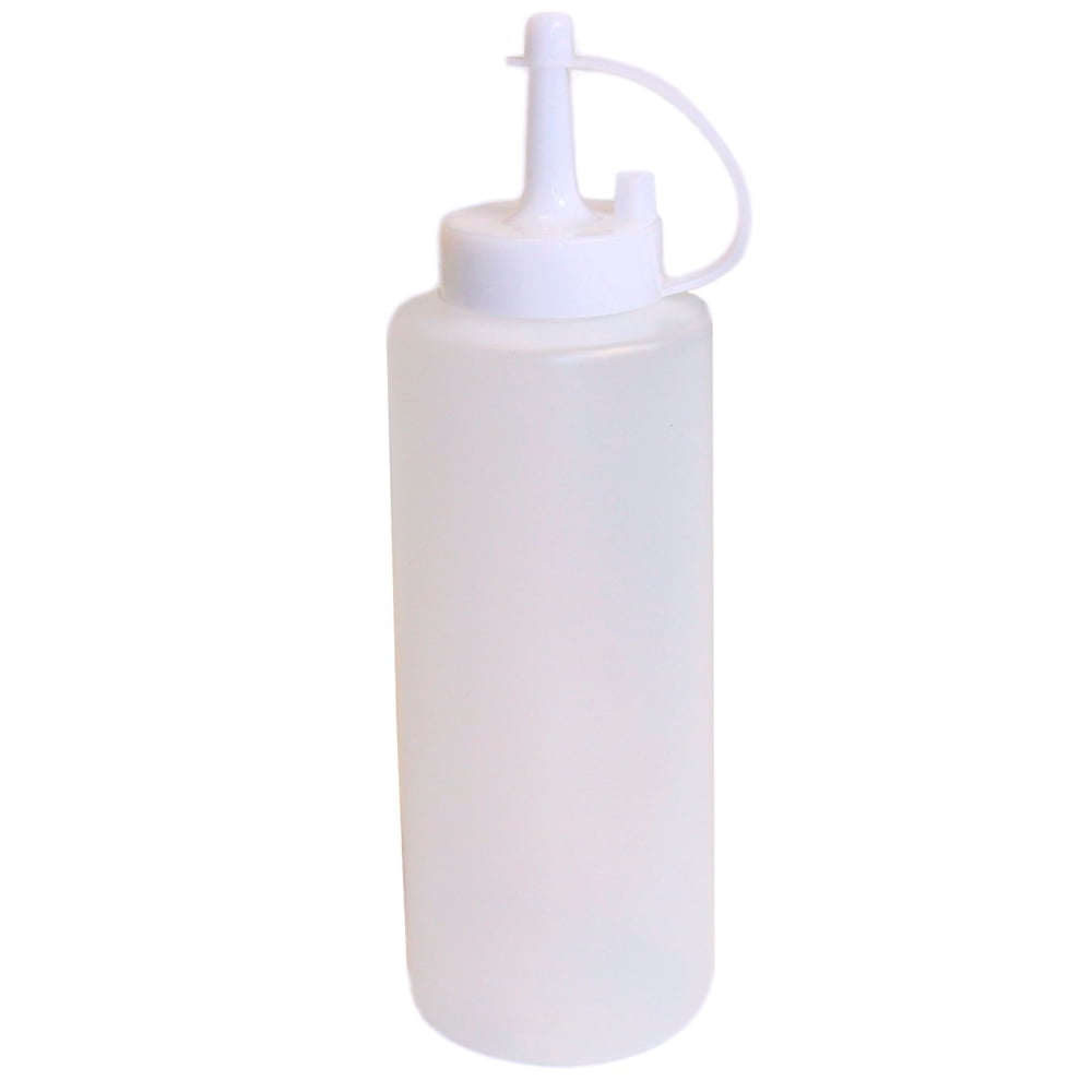 1 Clear Plastic Squeeze Bottle Condiment Dispenser Ketchup Mustard Sauce 22 Oz ! by Chef Craft