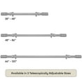thumbnail image 6 of Achim Buono II Cole Silver Decorative Rod & Finial - Contemporary 66 in x 120 in, 6 of 6