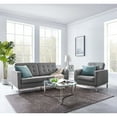 thumbnail image 2 of Loft Tufted Upholstered Faux Leather Loveseat and Armchair Set-EEI-4102, 2 of 5