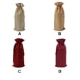 thumbnail image 4 of Yuarrent Bolsas de lino para botellas de vino de 15x35cm, cordón para decoración de de comedor de boda, funda para polvo, bolsa de Almacenamiento y organización del hogar Vino rojo, 4 of 6