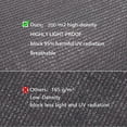 thumbnail image 4 of Red de protección solar para ventilación, pantalla de privacidad, cubierta para balcón, hebilla de HDPE, toldo de vela para exteriores, tela de sombra, cerca de jardín, refugio, color negro, 0,9 x 5, 4 of 5