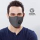 thumbnail image 3 of Mascarilla facial transpirable 100% algodón con válvula de aire y trabillas ajustables para las orejas y clip para la nariz, reutilizable, lavable para uso público diario Rojo Verde Cocina, Decoración y Otros, 3 of 5