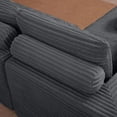 thumbnail image 3 of Soscana Boneless Couches for Living Room with Chaise,102" Sectional Sofa with Throw Pillow,Cozy Cloud Couch with L-Shaped,Sponge Compression Sofa,No Assembly Required,for Living Room,Apartment, APT, 3 of 7