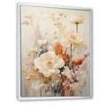thumbnail image 2 of Designart "Neutral Floral Peace I" Flowers Floater Framed Canvas Art Print, 2 of 5