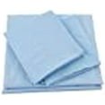 thumbnail image 3 of Pacific Linens | Luxurious Soft 4 Piece Bed Sheet Set with Deep Pockets | 100% Cotton | Wrinkle, Fade & Stain Resistant | 500 Thread Count | King Size | Sky Blue, 3 of 5