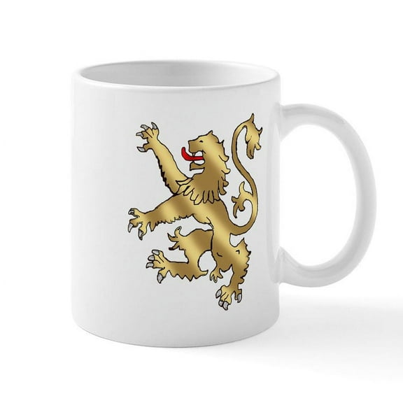 CafePress - English Lion Rampant Mug - 11 oz Ceramic Mug - Novelty Coffee Tea Cup