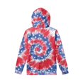 thumbnail image 2 of FKELYI Tie Dye with Star Teen Hoodies Boys Trendy Size 11-13 Years Comfortable Party Crewneck Sweatshirt Soft Leisure Kids Long Sleeve Pullover with Pocket, 2 of 5