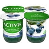 Activia Blueberry Probiotic Yogurt, Lowfat Yogurt Cups, 4 oz , 4 Count