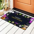 thumbnail image 1 of DouZhe Halloween Spooky Elements Rugs Doormat, Non-Slip Machine Washable Carpets Floor Door Mat , 36" x 24", 1 of 6