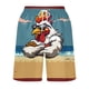 thumbnail image 4 of Puntoco Pantalones Cortos Con Estampado Hawaiano Para Hombre, Pantalones Cortos Con Bolsillo Y Cordón, Color Xxxxxl, 4 of 5