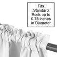 thumbnail image 4 of Sweet Jojo Designs Solid Color White Shabby Chic Ruffle Window Treatment Valance for Harper Collection, 4 of 4