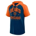 thumbnail image 2 of Men's Logo Athletic Navy Chicago Bears Prime Hoodie T-Shirt, 2 of 3