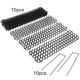 thumbnail image 4 of Inteprter Paquete de 10 alfombrillas con pinchos para jardín con ganchos en forma de U, red protectora para exteriores, tiras de plástico para animales, Jardín y Patio Inteprter HA009761-00B, 4 of 6