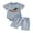 Blue, variant on BemeyourBBs Newborn Baby Boy Duck Outfits Cute Infant Boys Summer Clothes Mallard Embroidered Striped Crew Neck Short Sleeve Romper and Shorts 2 Pcs Set