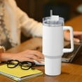 thumbnail image 6 of Fotbe White Pattern 40oz Ice Bully With Handle And Straw Stainless Steel Vacuum Insulated Cup And 2 In 1 Straw Lid, 6 of 8