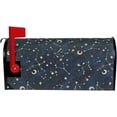 thumbnail image 5 of GZHJMY Galaxy Gold Comets Constellations Stars Magnetic Mailbox Cover Large Size Mailbox Wraps MailWraps Post Letter Box Cover Garden Yard Oversized 25.5 x 21 inch Home Decor, 5 of 7