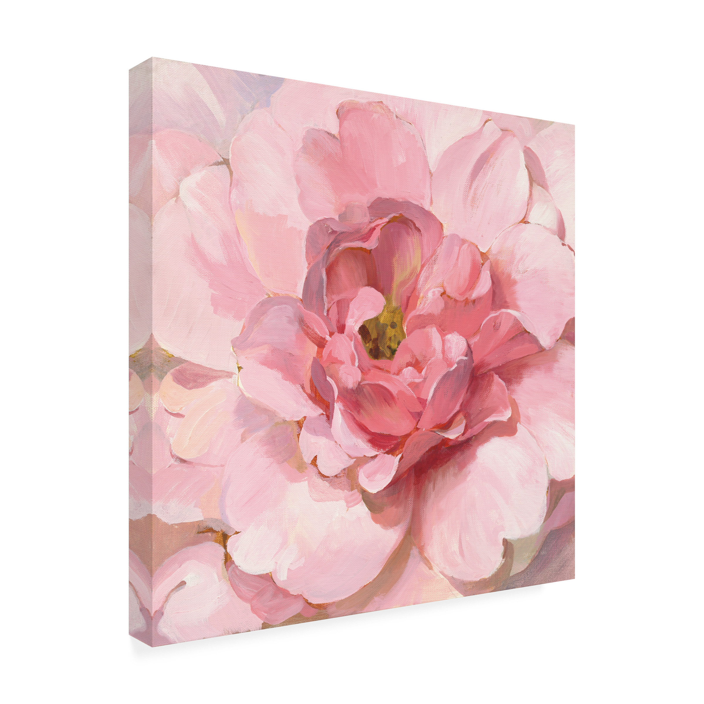 Trademark Fine Art 'Blushing Peony' Canvas Art by Danhui Nai