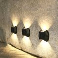 thumbnail image 3 of Toystoory 4 piezas de luz de pared con energía solar impermeable parque porche patio entrada patio pasarela césped carretera paisaje lámpara Iluminación y accesorios Luz blanca Toystoory HA073275-01, 3 of 6