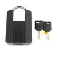 thumbnail image 2 of Candado de huella digital impermeable antirrobo teléfono Bluetooth desbloqueo con 2 llaves para escuela de gimnasia, 2 of 5