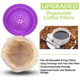 thumbnail image 4 of Disposable Coffee Paper Filters Replacement Kerig Filter Compatible with Reusable Single Serve Pods Coffee Maker-300 Count (Natural), 4 of 4
