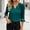 Multicolor, variant on ClodeEU Women's Solid Color V Neck Flare Sleeve 3/4 Sleeve Blouse, Elegant Casual Summer Shirt Black,Women's Plus L