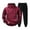 Wine, variant on Dagugfen Sets for Men 2 Piece Quarter Zip Drawstring Sweatshirts with Hood Jogger Pants Lightfleece Comfy Tracksuits Winter