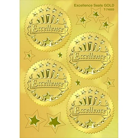 UPC: 0078628740035 | Excellence (Gold) Award Seals Stickers