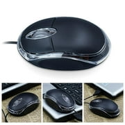 Wired USB Optical Mouse for PC Laptop Computer Scroll Wheel LED Lights E4T9