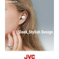thumbnail image 2 of JVC Compact True Wireless Headphones with Active Noise Cancelling, Low-Latency Mode for Gaming and Movies, Bluetooth 5.2, Long Battery Life (up to 21 Hours) - HAA30TW (White), Small, 2 of 6