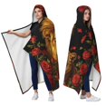 thumbnail image 2 of Cool Lion Wearable Blanket Hoodies for Women Men Adults Lion Lovers Soft Cozy Rose Lioness Hooded Blankets for Home Sofa Decor Birthday Gifts 50X60 Inch, 2 of 5