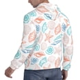 thumbnail image 6 of Salouo Colorful Seashells1 Pattern Men's Fall Hoodie Sweatshirt,Sport Hoodie with Pockets for Men Pullover Casual Hooded Sweatshirt-4X-Large, 6 of 7