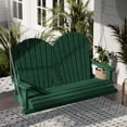 thumbnail image 3 of Wildridge Heritage Porch Swing, Turf Green - Outdoor Weather Resistant Recycled Plastic Furniture for Patio, 3 of 4