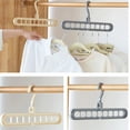 thumbnail image 5 of NOGIS Hanger 1 Pack Multilayer Anti-Slip Clothes Rack Space Saving Clothes Hangers 5 in 1 Multifunctional Adult Clothes Rack for Household Space Saver Khaki, 5 of 8