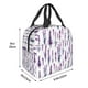 thumbnail image 3 of Easygdp Lavender Flowers Bolsa Térmica Premium - Tela Oxford Impermeable, Gran Capacidad, Bolsillo Frontal, Unisex para Trabajo, Escuela, Actividades al Aire Libre y Picnics, 3 of 8