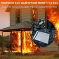 thumbnail image 4 of 3 Pcs Fireproof Waterproof Money Important Document Bag(2000), 4 of 5