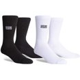 thumbnail image 1 of PKWY 2-Pack Unisex Basketball Team Enough is Enough Black & White Limited Edition Crew Socks Large Men's 6-12; Women's 8-12, Enough Is Enough, 1 of 1