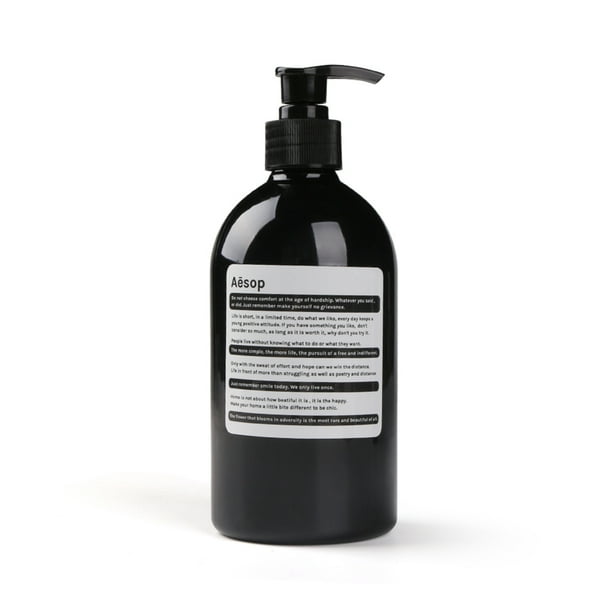 Botella de almacenamiento de champú para baño, loción, botella de viaje, acondicionador para el cabello, dispensador, recipiente de plástico, pegatina AES Inevent HA4960-04B