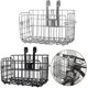 thumbnail image 5 of Folding Bike Basket with Hook for Mountain and Road Bikes, Thin Black, Lightweight, Durable, Easy Installation, 5 of 5
