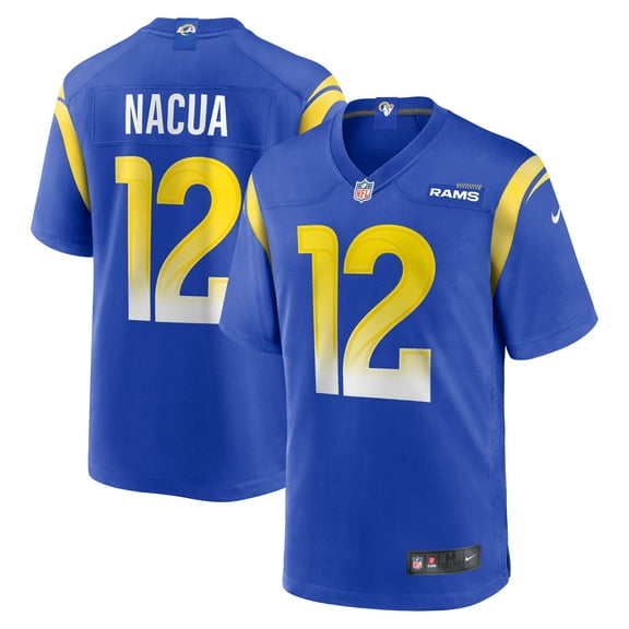 Men's Nike Puka Nacua Royal Los Angeles Rams Game Player Jersey