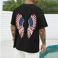 thumbnail image 5 of Taqqpue 4th Of July Merica Abe Boys Men Women American Flag Short Sleeve Memorial Day T-Shirt M-4XL, 5 of 6