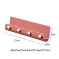 thumbnail image 2 of De Ganchos De Plástico Creativos Para El Hogar, Estante De Almacenamiento Montado En La Pared Con Agujero Libre, Marco Para Llaves, Tapa De Porche Con Caja De Almacenamiento 4 Uds. Scienceny HA041967-02, 2 of 5