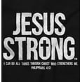 thumbnail image 2 of Jesus Strong Philippians 4:13 Bible Hoodie Sweatshirt Women Men Brisco Brands S, 2 of 6