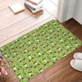 thumbnail image 4 of Sikiie Cute Green Frog Print Flannel Anti-slip Floor Mat 16x24in, Thickened Dustproof Entrance Door Mat Floor Mat for Kitchen, Bathroom, Laundry Room, 4 of 7