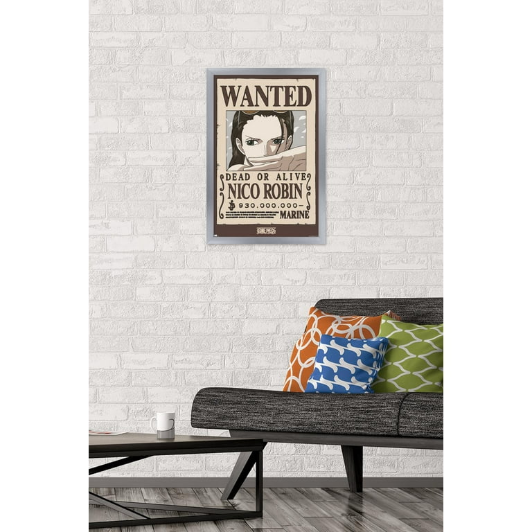 One Piece - Nico Robin Wanted Poster Wall Poster, 14.725