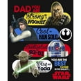 thumbnail image 2 of Men's Star Wars Dad You Are the Best Father in the Galaxy Long Sleeve Shirt Black Medium, 2 of 4