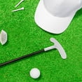 thumbnail image 1 of OULII 1Ensemble Tête de Putting de Golf Argentée avec Forme Plate et Design Sphérique pour Clubs de Golf, 1 of 7