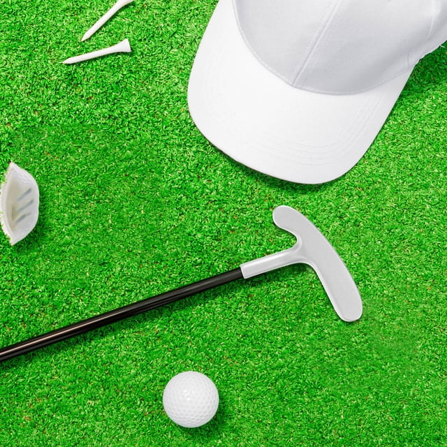 OULII 1Ensemble Tête de Putting de Golf Argentée avec Forme Plate et Design Sphérique pour Clubs de Golf
